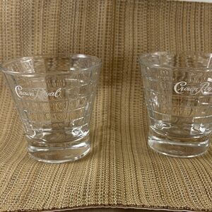 Clear Crown Royal Rocks Glass - Set of 2